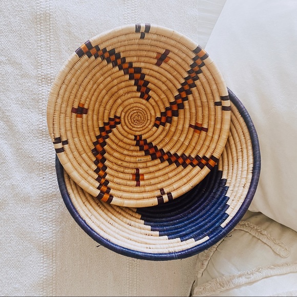 Hand Crafted Other - BOTSWANA handwoven african tribal basket